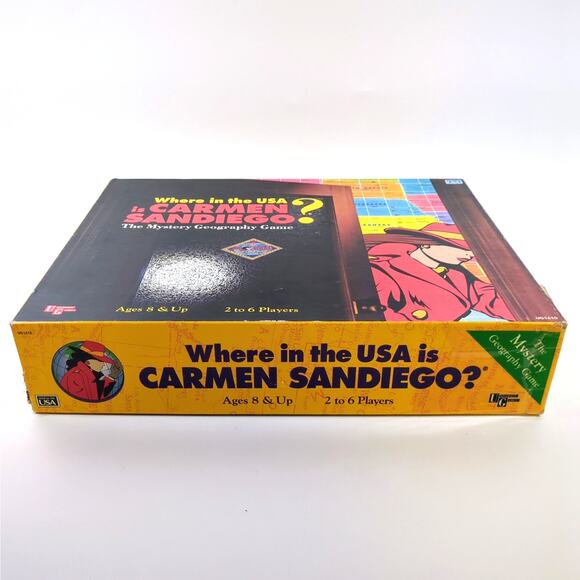 Where in the USA is Carmen Sandiego? Board Game Complete University Games 1993 - Picture 2 of 7